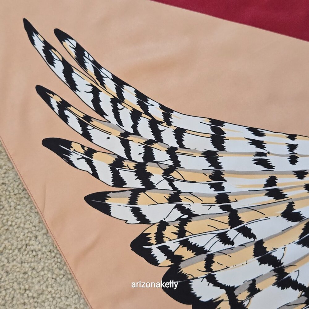 *HUGE* Silk Owl Scarf Wrap Shawl - Picture 10 of 16